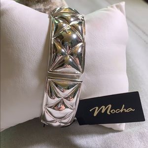 Silver rectangular bracelet